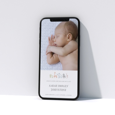 Related Product: Birth Announcements for WhatsApp Related Product: Digital Birth Announcements for WhatsApp